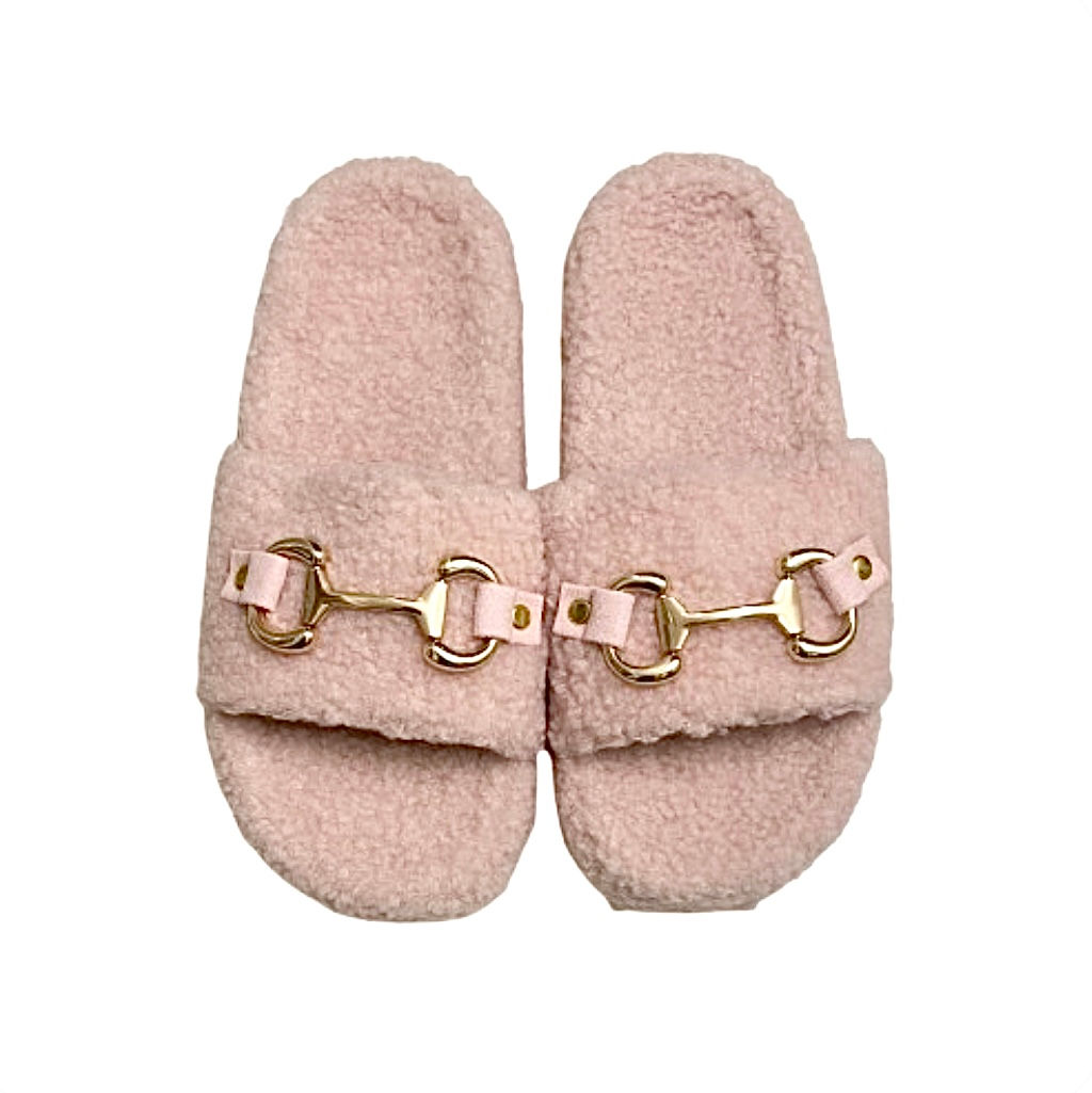 La petite surprise Couture - Pantoletten mit Pferdebiss Rosa