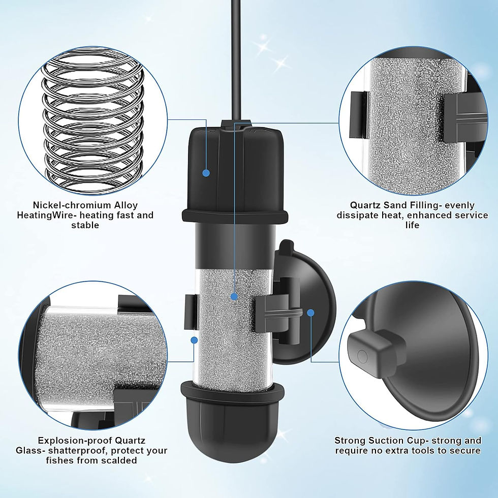 Thumbnail: hygger Small Aquarium Betta Heater, Submersible Fish Tank Heater 50W