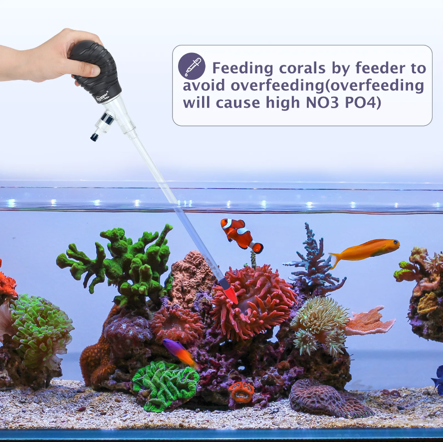 Thumbnail: hygger Aquarium Siphon Coral Feeder Kit, Gravel Vacuum, Water Changer
