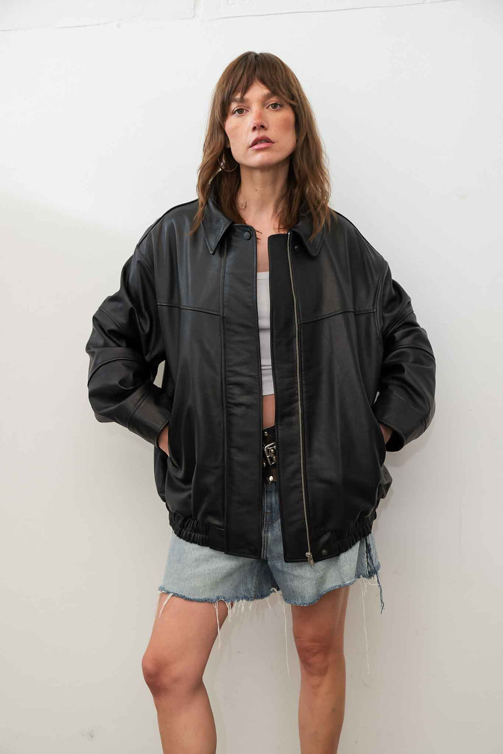 Miniatura: PRE VENTA | Jacket BOMBER LARGA negra