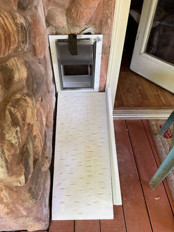 after dog door installed