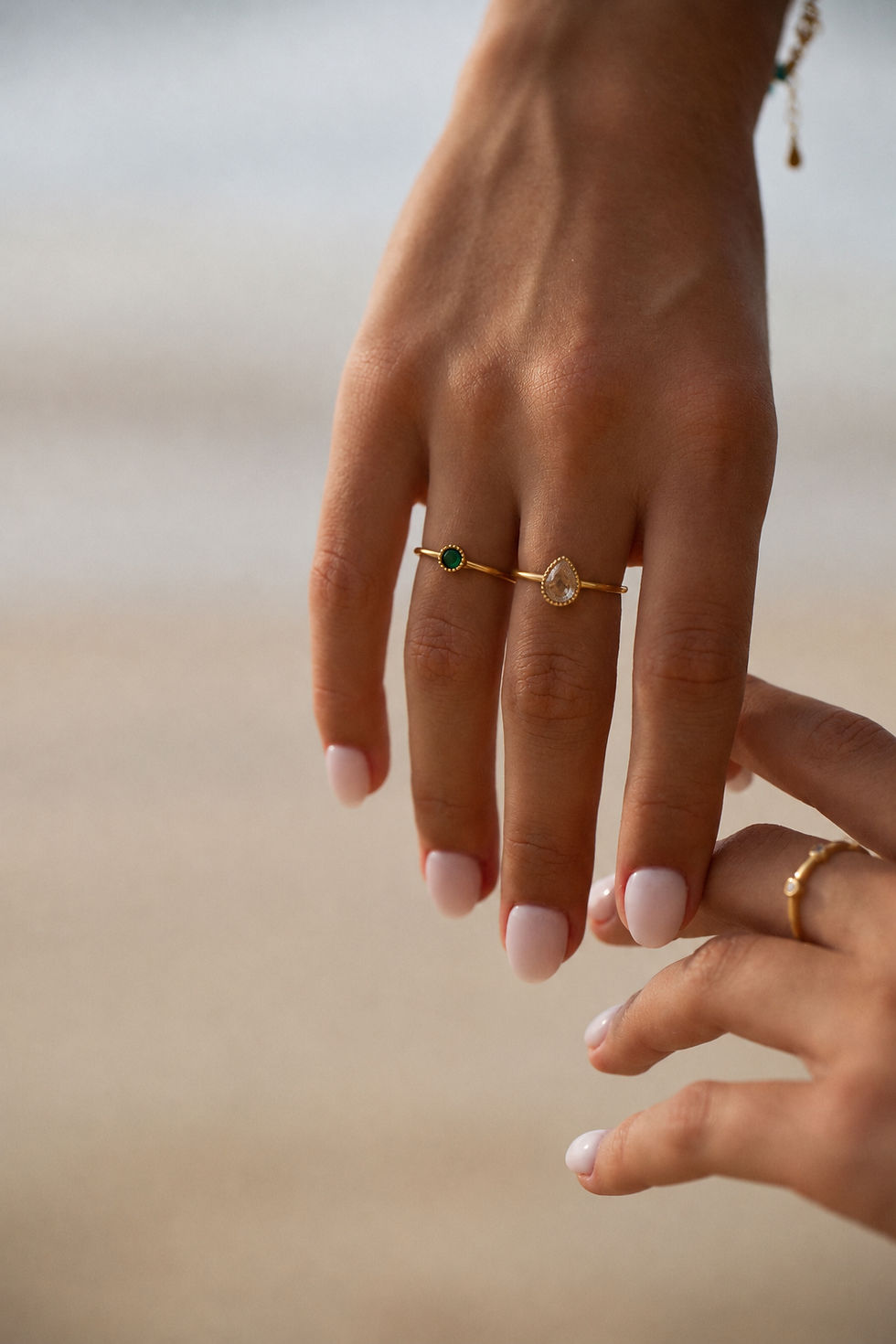 Thumbnail: Aura teardrop ring