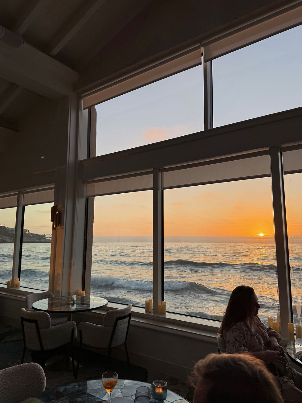 Come to The Marine Room at high tide to see the waves crash against the windows