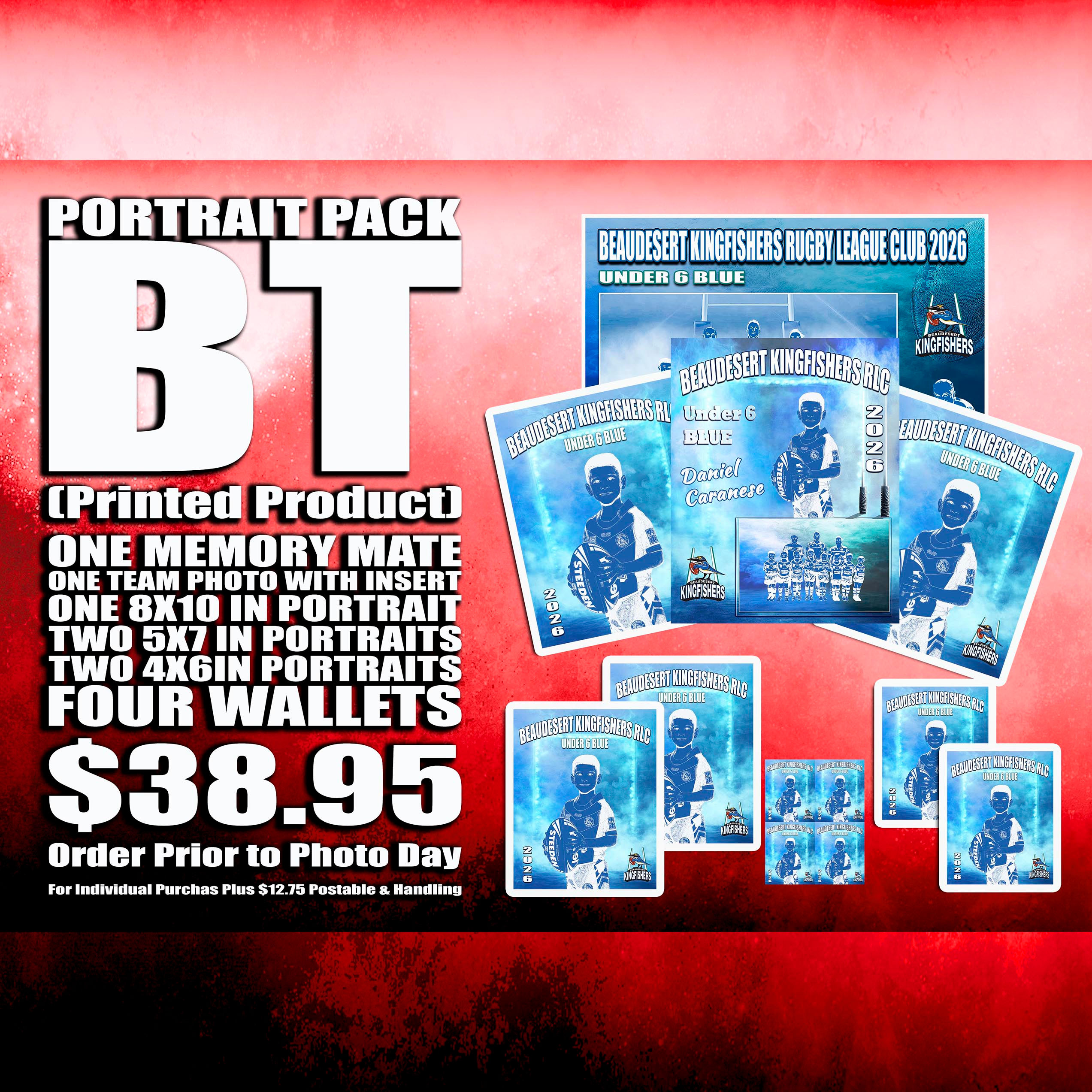 PORTRAIT PACK BT (MemoryMatePack with Team Photo)