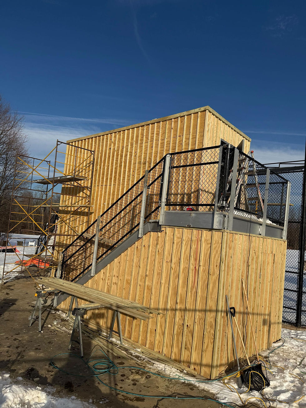 320-Square-Foot Modular Press Box Built from Shipping Containers