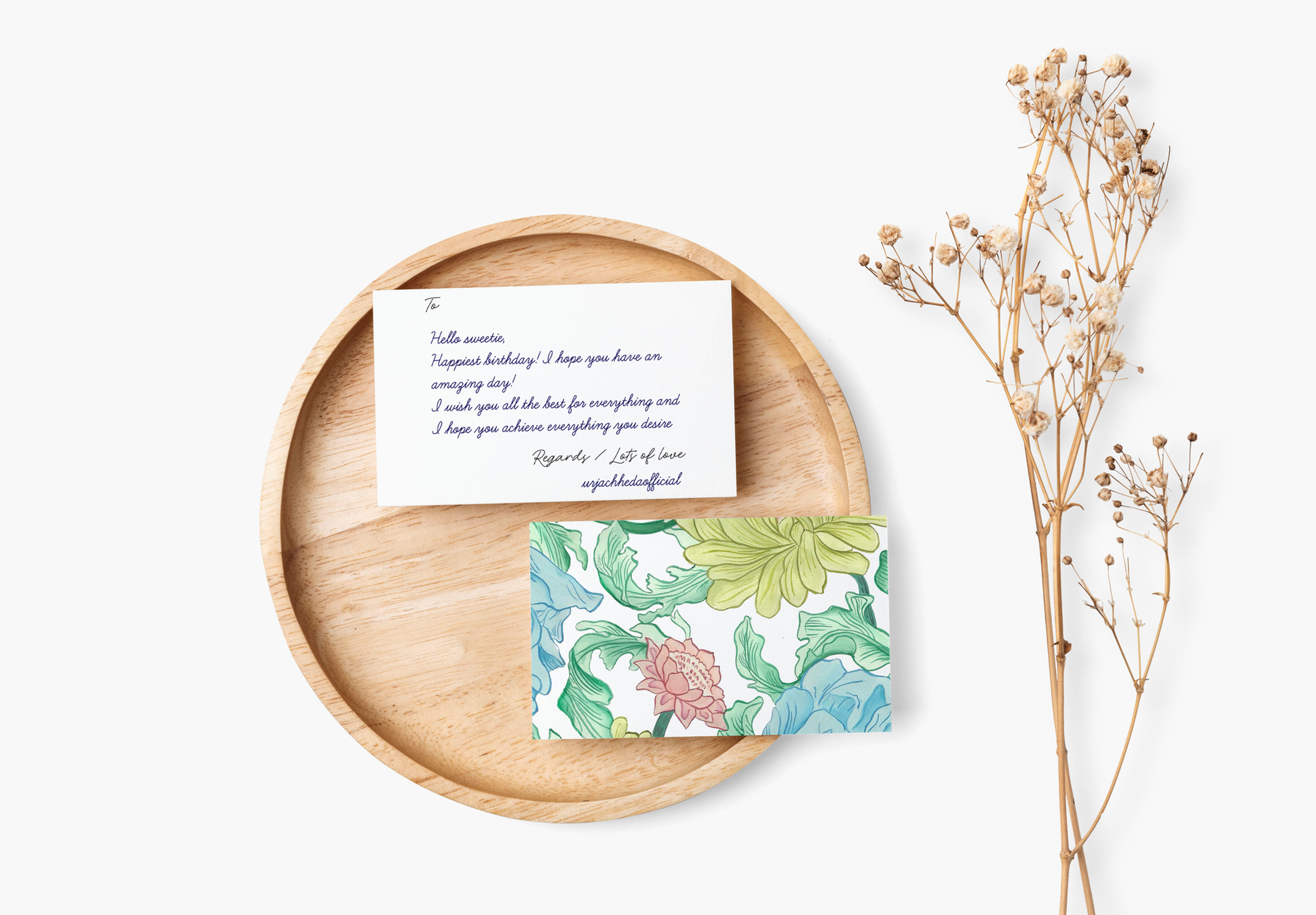 Botanical Flat Notecard (Pack of 6)