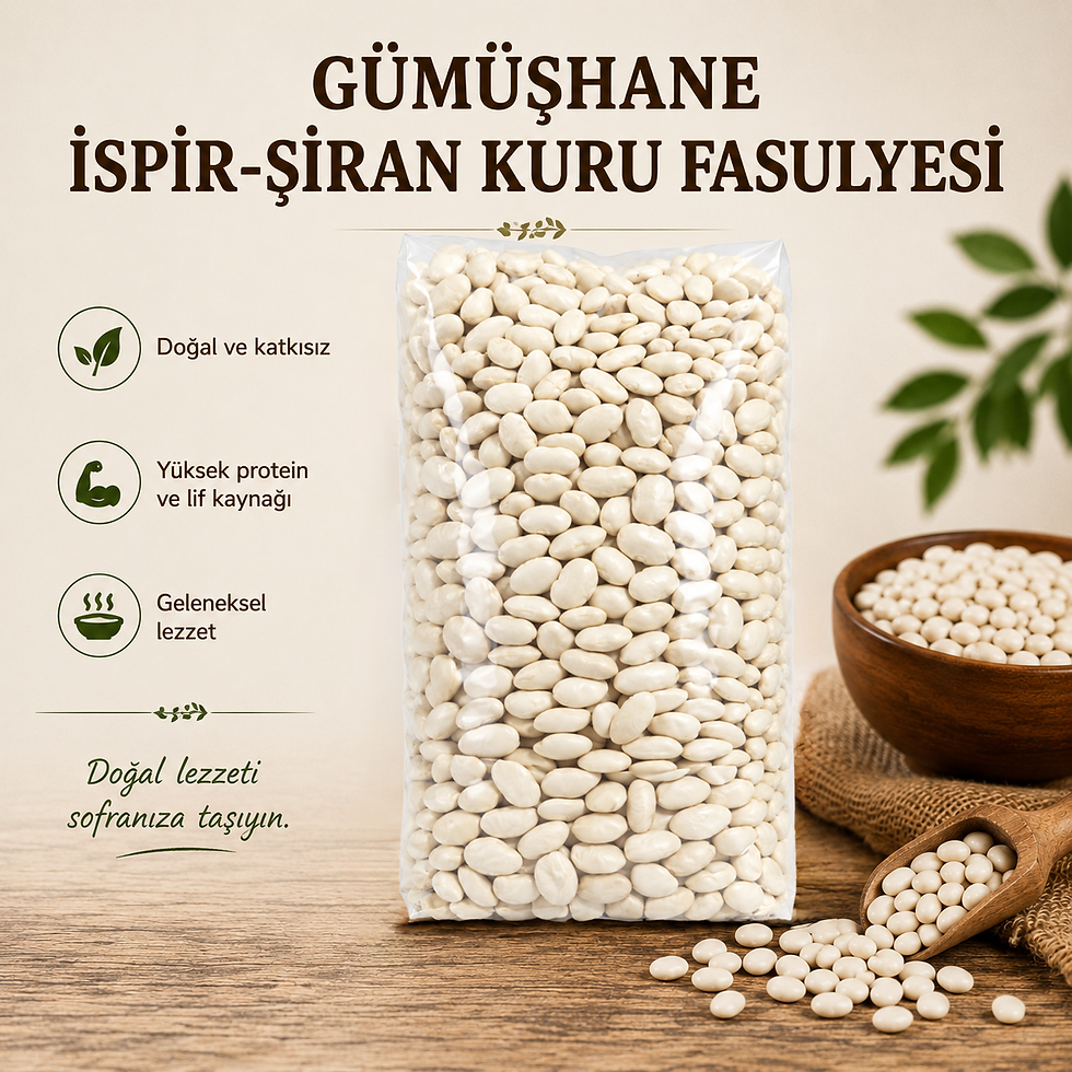 Gümüşhane İspir-Şiran Kuru Fasulyesi 1000 Gr