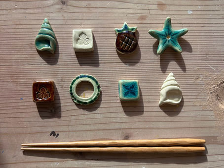 43potteryスタッフが作っているオリジナルお箸置き🥢🧡✨