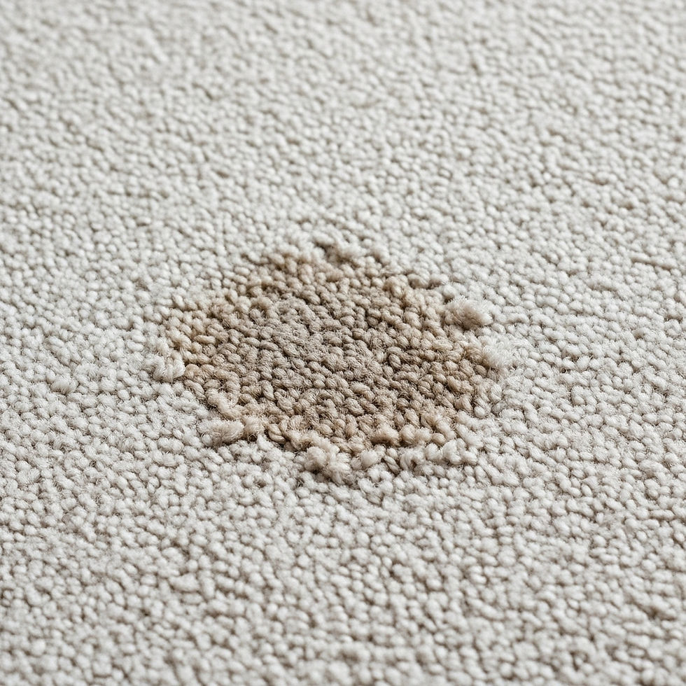 carpet affected by a pet accident