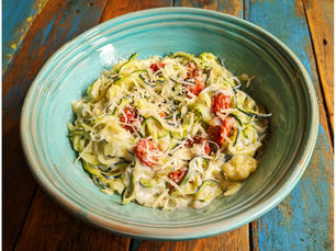 Courgetti Carbonara with Chorizo