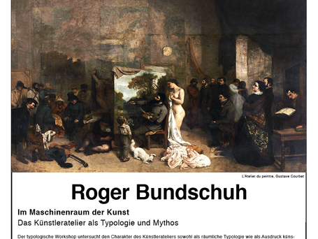 Presentation and workshop with Roger Bundschuh.