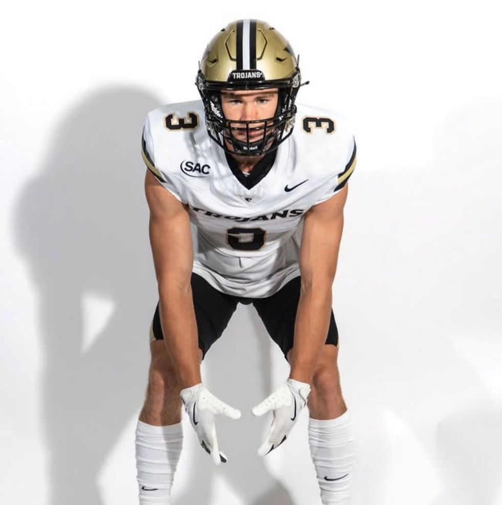 Trojan Athletics Mock Magazine Cover and Feature Article 