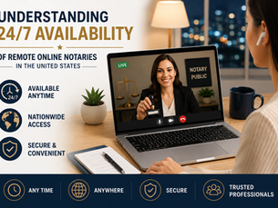 Understanding 24/7 Availability of Remote Online Notaries in the United States