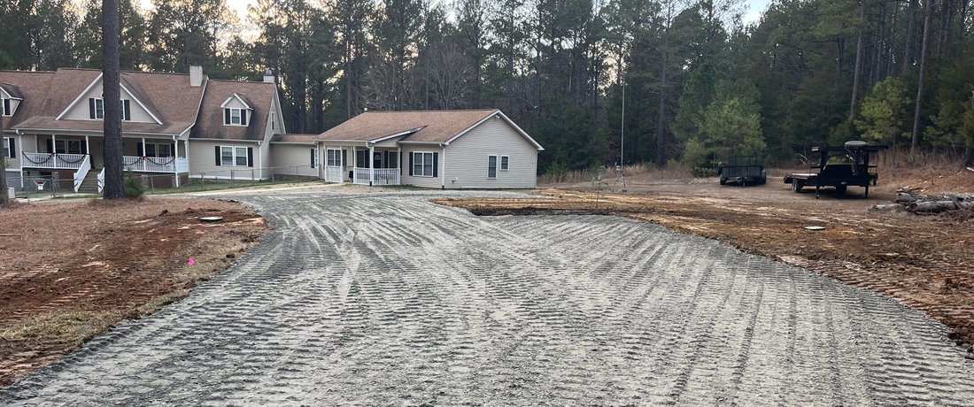 New gravel driveway installation in Fort Mill SC