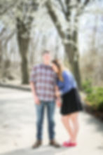 Spring couple engagement
