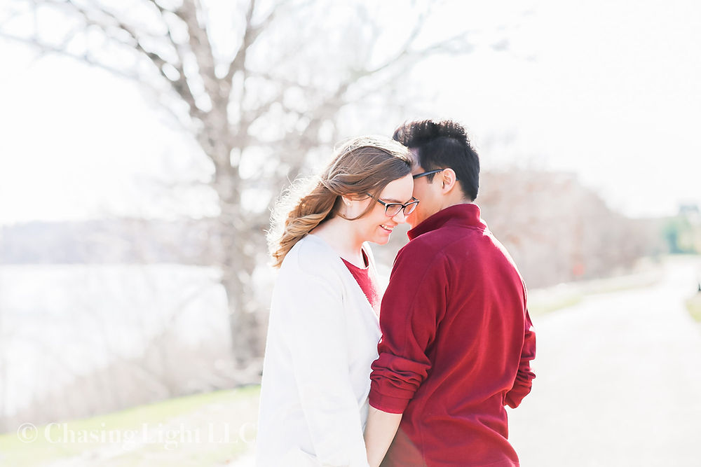 Couple engagement session