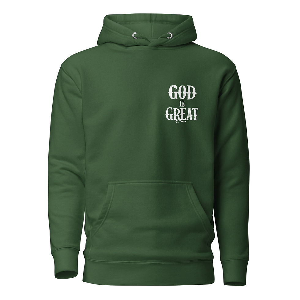 Thumbnail: God is Great King of All Kings Unisex Hoodie