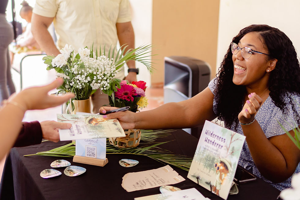 Christian Children's Book Author Lauren Baker at Wilderness Wanderer book signing