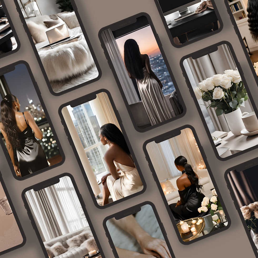 Thumbnail: Faceless and Black Models Stock Photo Bundle, 120 Aesthetic Photos