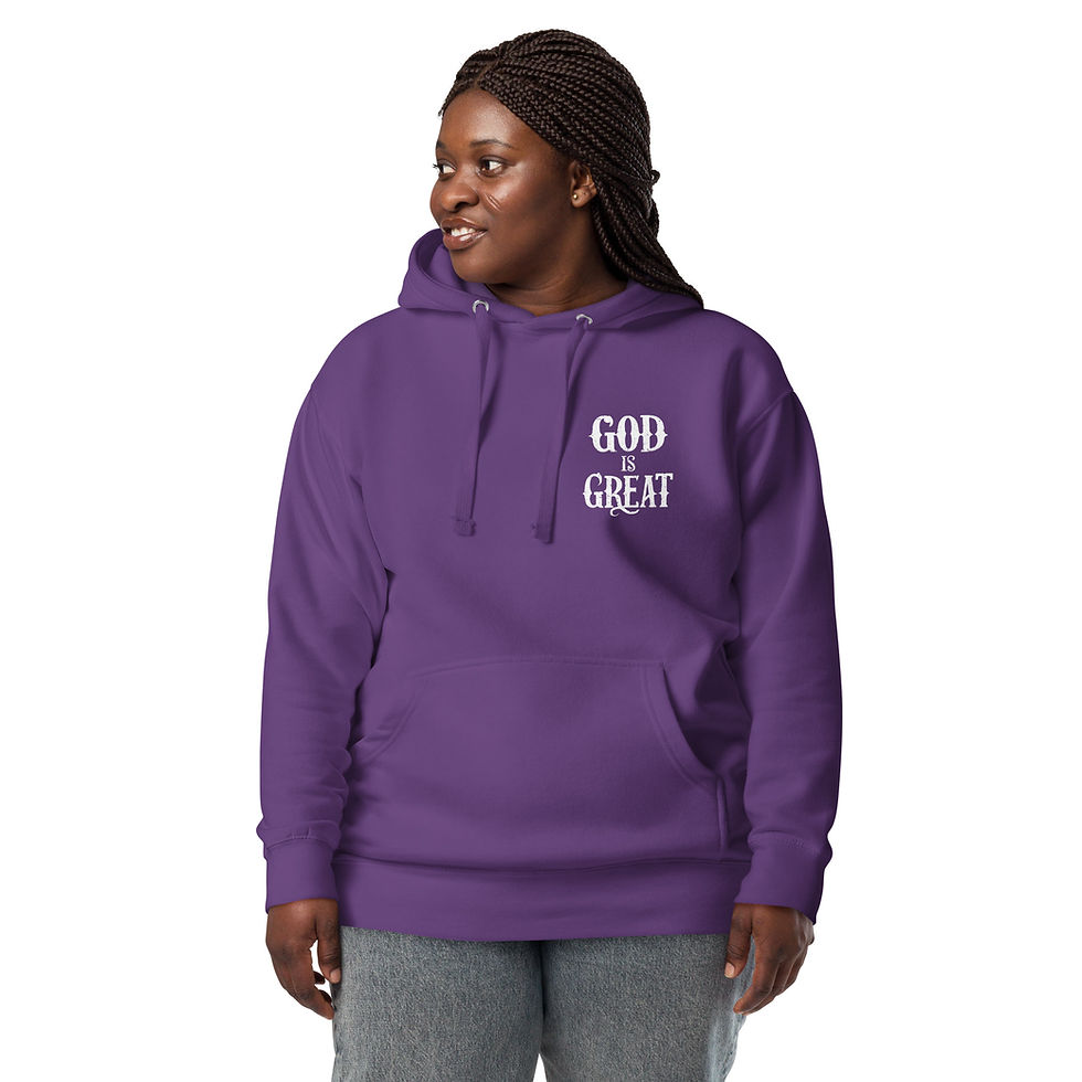 Thumbnail: God is Great King of All Kings Unisex Hoodie