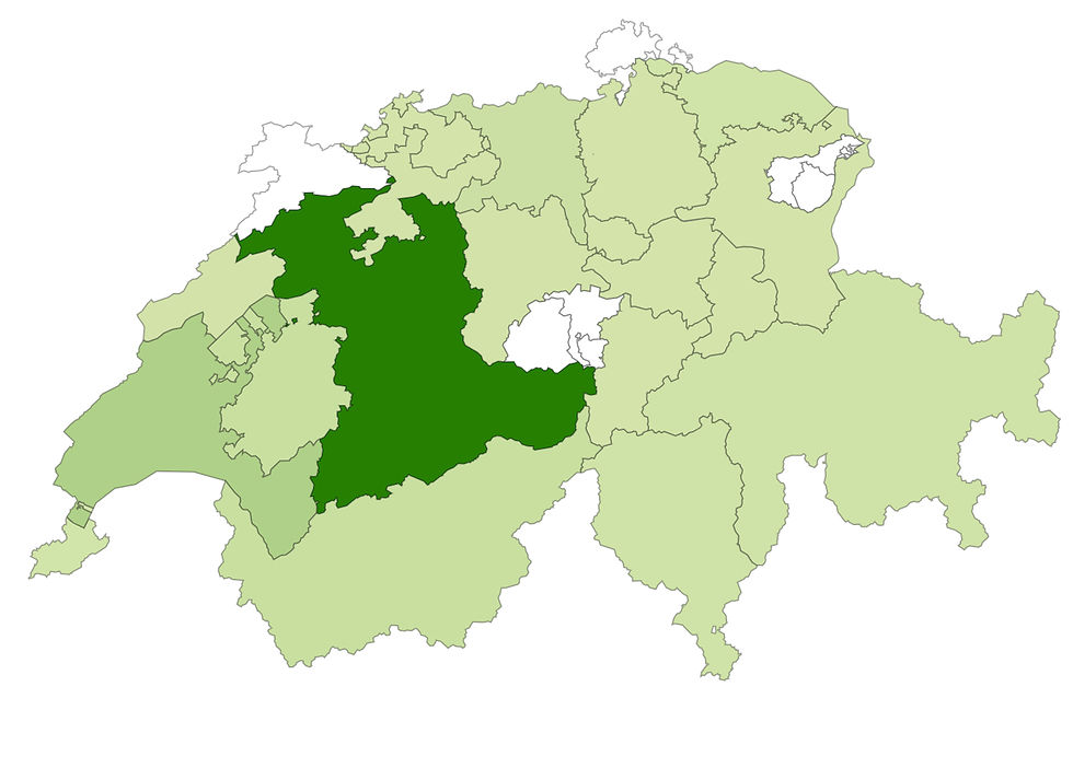 Am Ende unserer Tour de Suisse sollte alles grün sein (Quelle Ornitho.ch)