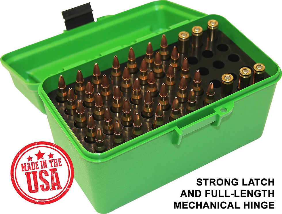 Thumbnail: CASE-GARD H50-RL-10 - Deluxe Ammo Box 50 rd. with Handle.