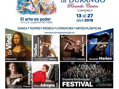 PROGRAMA FESTIVAL INTERNACIONAL DE DURANGO
“RICARDO CASTRO” ABRIL 2019