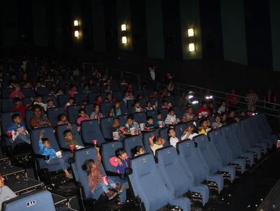 Niños participan en simulacro