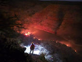 Controlan incendio forestal en la presa Guadalupe Victoria tras afectar 50 hectáreas