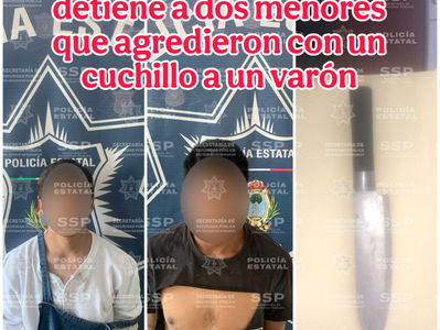 Operativo Dragón detiene a dos menores que agredieron con un cuchillo a un varón