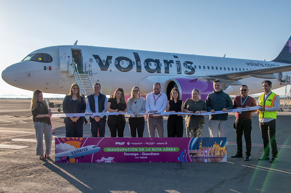 Inicia operaciones nueva ruta aérea de Volaris; Durango - Querétaro