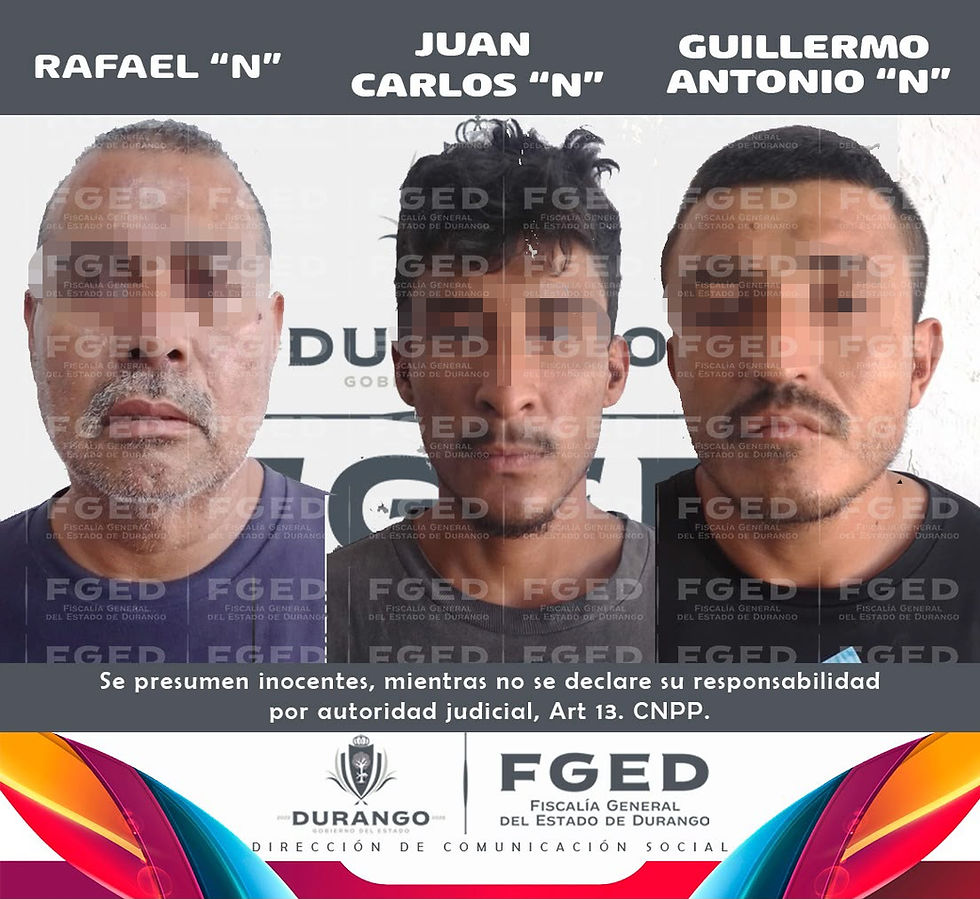 FGED OBTIENE VINCULACIÓN A PROCESO CONTRA TRES PRESUNTOS RESPONSABLES DE HOMICIDIO
