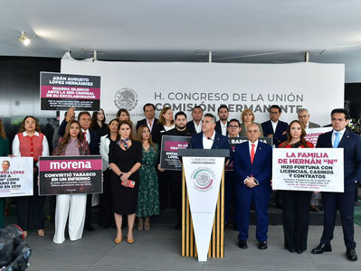 Denuncia PRI ante FGR, a Adán Augusto, AMLO, Andy López, gobernadores y ex gobernadores de Morena