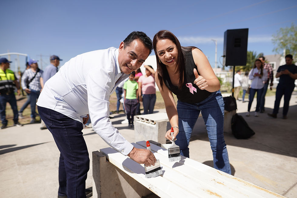 Toño Ochoa enchula Unidad de Villas del Guadiana VI; en unidad lleva más deporte y cultura