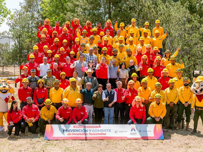 Esteban Villegas y Sergio Graf arrancan campaña de prevención y combate de incendios forestales 2026
