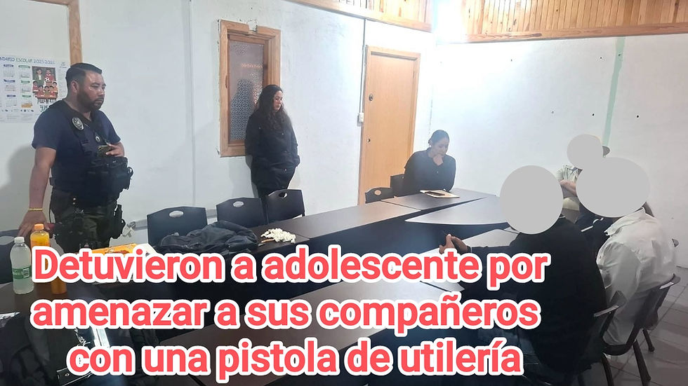 Detienen a estudiante por amenazar a sus compañeros con una pistola de utilería