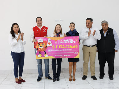 Entrega Marisol a la Cruz Roja donativo de más de 1.1 mdp, como resultado de la Colecta Anual 2026