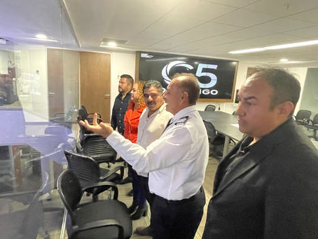 Celebran reunión de trabajo Secretario de Seguridad y regidores de Pueblo Nuevo