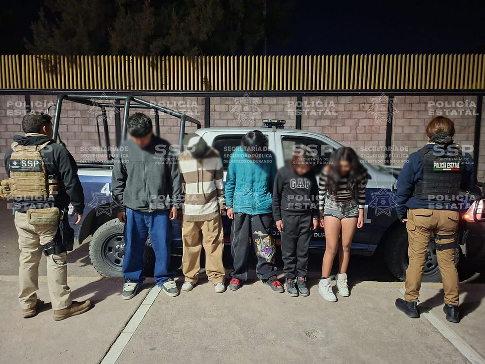 7 detenidos por el operativo Dragón, entre estos dos jovencitas menores de edad en Dgo capital