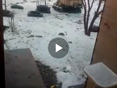 Tormenta y granizo en Metates