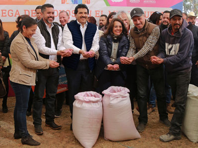 Entrega Municipio 250 ton de semilla de avena a productores