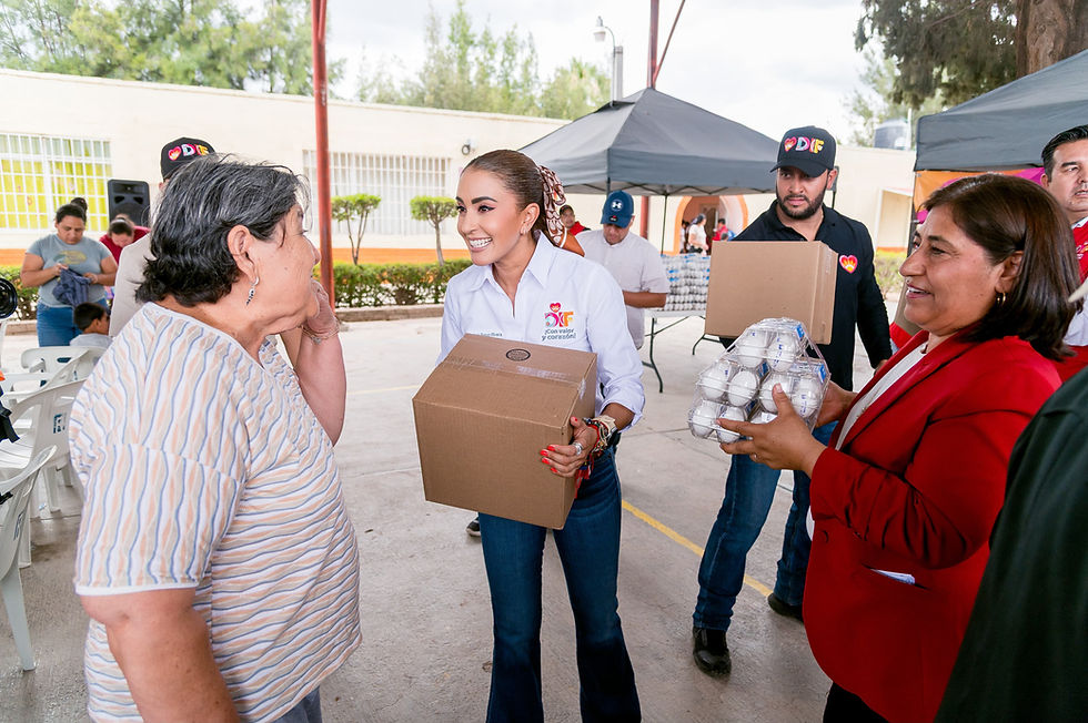 Lleva Marisol Rosso apoyo alimentario y fortalecimiento para comedor escolar de Santa Clara