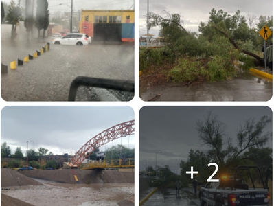 Operativo Dragón auxilió a la población por fuertes lluvias en Santiago Papasquiaro