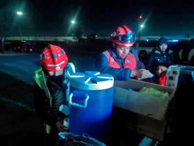 Envía Leticia Herrera mantas y alimentos a personas en situación de calle