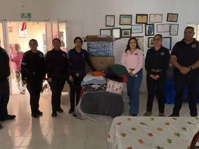 Agrupamiento Violeta brinda abrigo y acompañamiento a adultos mayores ante bajas temperaturas