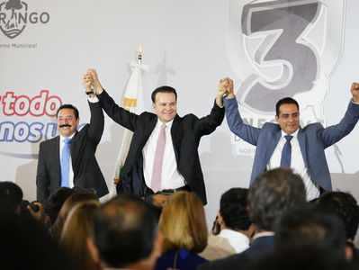 Dgo renace con más fuerza y en estos tres años el desarrollo no se va a detener: Esteban Villegas