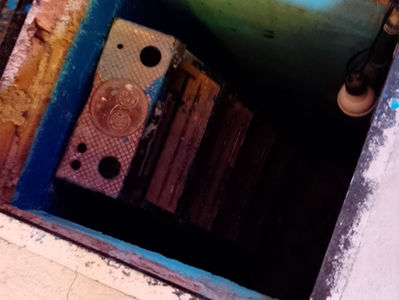 Rescatan bomberos a hombre intoxicado dentro de cisterna en la colonia Mayagoitia