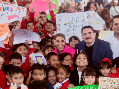 Marisol inicia entrega 89 comedores escolares para 24 municipios de Durango