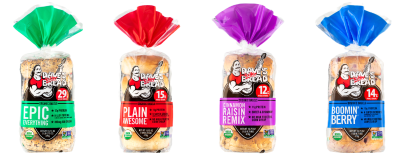 Dave's Killer Bread brand of bagels