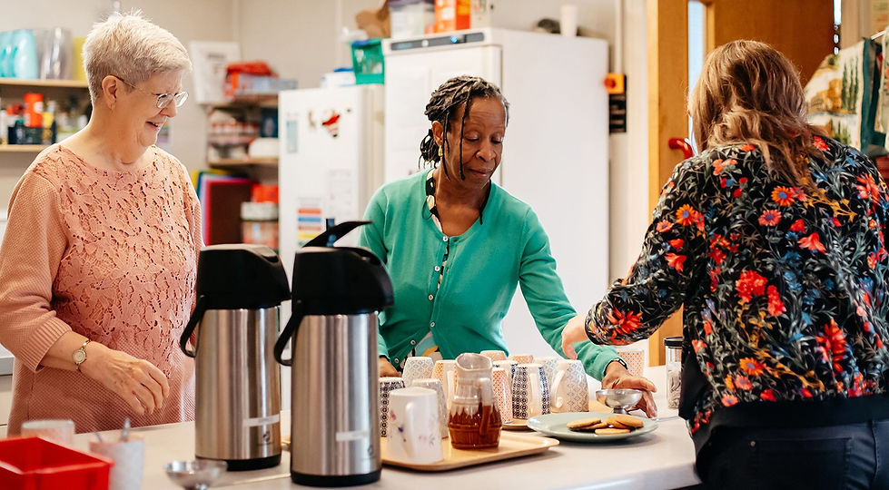 hospitality team serving coffee